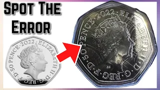 Be On The Lookout for this 50p Coin Error | Coin Hunting (Thanks Miku)