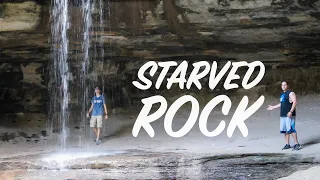 EPIC CANYON WATERFALLS! (Starved Rock, Illinois)