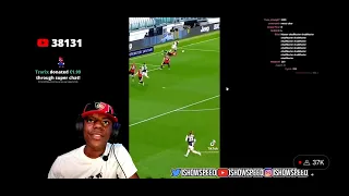 ISHOWSPEED REACTS TO RONALDO SKILLS