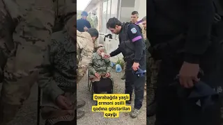 Qarabağda hərbçilər və polislər erməni əsilli mülki insanlara yardım göstərilir