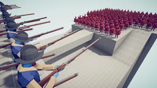 50x MUSKETEERS vs SIEGE ARMY | Totally Accurate Battle Simulator TABS