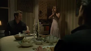 Dinner Scene from Justified (Raylan shoots Boyd)