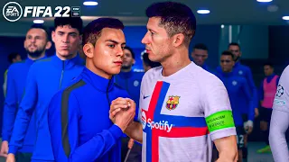 FIFA 22 | Barcelona Vs Inter Milan Ft. Lewandowski, Dybala, | UEFA Champions League | Gameplay