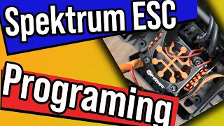 Spektrum ESC programming and set up. Brought to you buy Hobby 365.