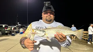 Seawolf Park Fishing |** BIG SPECKLED TROUT CAUGHT**