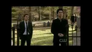 Vampire Diaries(2x21) Damon and Stefan scene HD "werewolf bite" ending scene (The sun also ries)