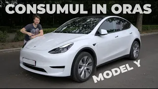 Tesla Model Y Consumul in Oras 2023