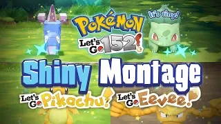 152 SHINY MONTAGE! Pokemon Let's GO Pikachu and Eevee Epic Shiny Reactions and Funny Moments!