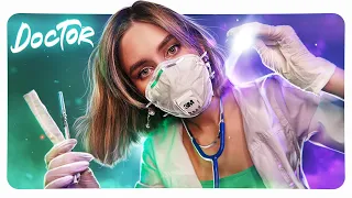 АСМР ОСМОТР ВЫЖИВШЕГО 😱 Доктор залечит твои раны 💉 💊 asmr doctor