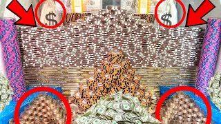 ★GINORMOUS POKER CHIP WALL CRASHED! HIGH LIMIT COIN PUSHER MEGA MONEY CASINO JACKPOT!