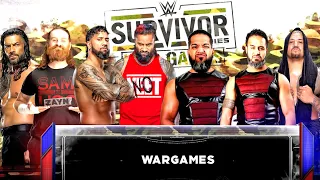 WWE 2K23 Roman Reigns & Jey Uso & Jimmy & Sami Zayn vs Rock & Solo Sikoa & Tama Tonga & Tanga Loa