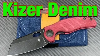 Kizer Sheepdog Red Denim folder !!