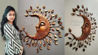 Wall hanging craft ideas/3D Clay mural wall art/Wall decoration ideas/Cardboard crafts/wall decor