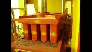 fly ash bricks making fully automatic plant by prem nath & brothers..AVI