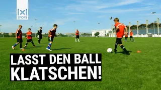 Die Fußballübung Passtrapez ⚽ 🏃 // Passspiel im D- und C-Jugendtraining