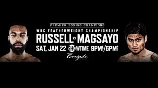 Building on this Boxing Talk #133: Gary Russell Jr vs Mark Magsayo Countdown 🥊💯🔥‼️