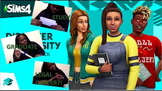 Discovery University Official Gameplay (Trailer Reaction) The Sims 4