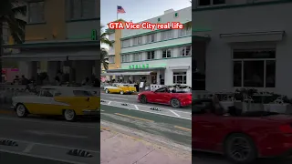 Легендарное место в Майами из GTA VICE CITY - улица Ocean drive