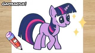 How to Draw Twilight Sparkle from My Little Pony Easy Step by Step | Easy Drawing for Kids