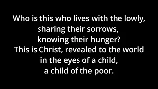 Child of the Poor - Soper - Piano Only - "Child of the Poor" lyrics - E Minor