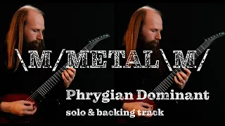 Phrygian Dominant Metal Solo & Backing Track (Featuring Parker Guitars)