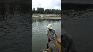 Amazing Big Cast Net Fishing   Traditional Net Catch Fishing in The River 3