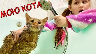 24 ЧАСА С моим КОТЁНКОМ мою своего кота *ЧТО-ТО ПОШЛО НЕ ТАК*  Мой ДЕНЬ с питомцем