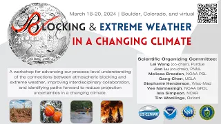 Blocking and Extreme Weather in a Changing Climate - Day 1