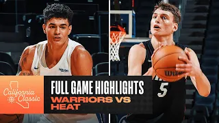 WARRIORS vs HEAT | CALIFORNIA CLASSIC | FULL GAME HIGHLIGHTS