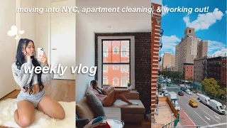 NYC VLOG | moving into my new apartment, going out, & working out!