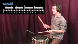 Drum Tutorial| Paradiddle, Double Paradiddle, Triple Paradiddle, and Single Paradiddle-diddle