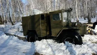 Самодельный вездеход на шинах низкого давления -Тырчик