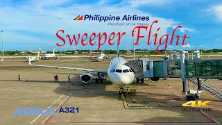 Sweeper Flight | Takeoff and Landing Manila to Cebu on Philippine Airlines Airbus 321