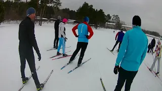 Беговые лыжи тренировка Новосибирск Красное знамя Первая городская лыжня 6 февраля 2021 года