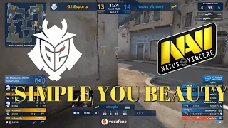 S1MPLE OMG - NaVi vs G2 Grand Final - IEM KATOWICE 2020 - Map 2-Dust 2