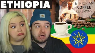 Americans React to ETHIOPIAN COFFEE CEREMONY