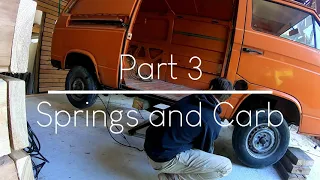 Volkswagen T3 Camper Van -- Part 3: Springs, brakes and carbu