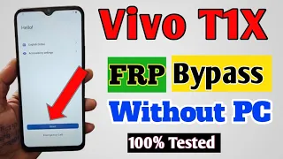 Vivo T1x Frp Bypass Without PC | Vivo T1x Frp Unlock Without PC