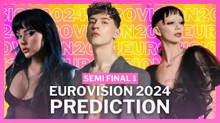 Eurovision 2024 / Semi Final 1 Prediction