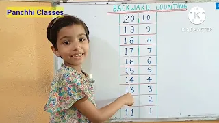 Backward Counting 20 to 1 | Reverse Counting 20 to 1 | Reverse Counting for UKG Student |