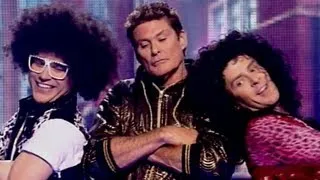 Olly Murs, Scott Mills & David Hasselhoff Dance 'LMFAO's "Rock Party Anthem" Sport Relief 2012