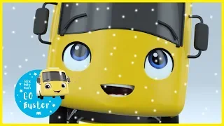 Buster Sees Snow For The First Time! | Go Buster Official |  ABCs and 123s | Nursery Rhymes