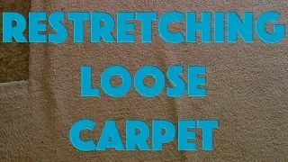 How to Re-stretch Loose Carpet to Remove Buckles