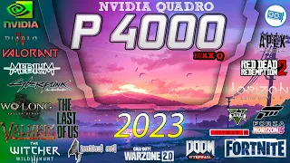 *NVIDIA Quadro P4000 MAX-Q in 30 GAMES  | 2022-2023