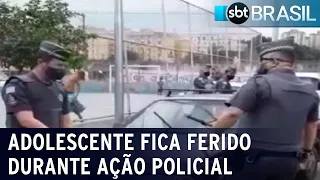 Adolescente é baleado durante operação policial na zona leste de São Paulo | SBT Brasil (15/10/21)