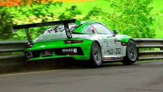 HillClimb - Bergrennen - HillRace Eschdorf 2024 - BEST OF ACTIONS with SLIPPERY CONDITIONS -