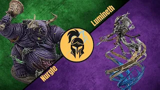 Age of Sigmar Battle Report in our NEW Studio!! Befouling Host vs Jarod Brown and his Lumineth List!
