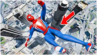 Incredible GTA 5 Spiderman Ragdolls vol.4, GTA 5 Funny moments, Falls, stunts, (Euphoria physics)