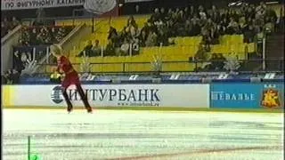 Evgeni Plushenko 2001 Russian Nationals - warmup + SP Bolero + marks, 26.12.2000