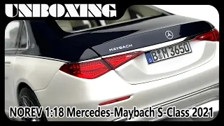 Mercedes Maybach S Class 2021 / 1:18 NOREV car model / amr unboxing